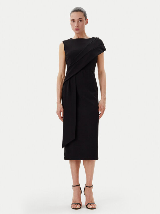 Rinascimento Rinascimento Abito da cocktail CFC0019923002 Nero Regular Fit