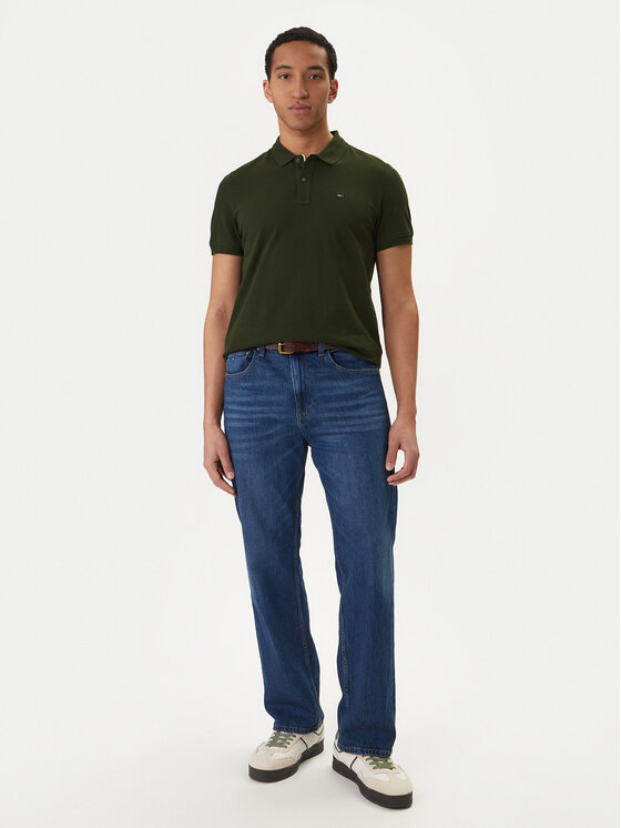 Tommy Jeans Tommy Jeans Pólóing DM0DM20676 Zöld Slim Fit