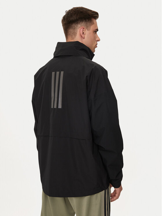 adidas adidas Kurtka przeciwdeszczowa Terrex Traveer RAIN.RDY HG6016 Czarny Relaxed Fit