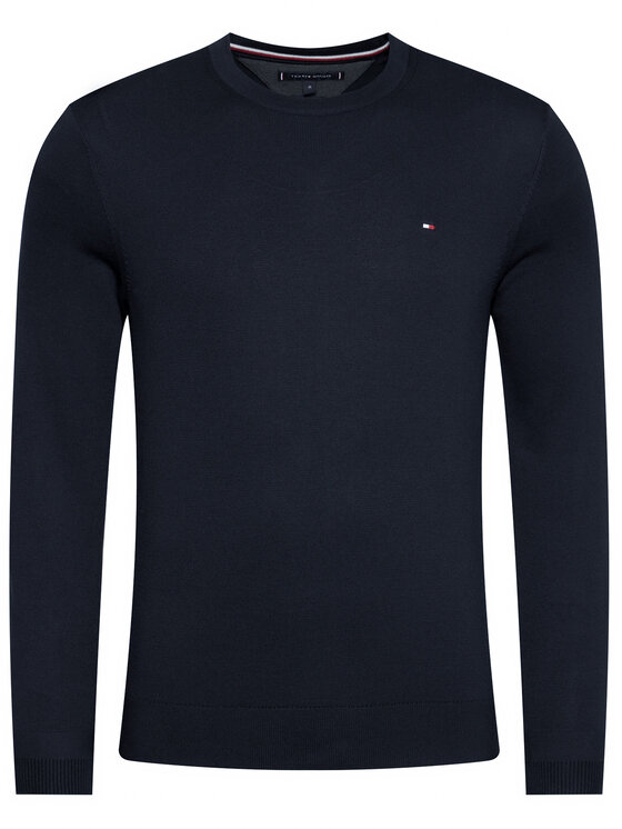 Tommy Hilfiger Tommy Hilfiger Pulover MW0MW04978 Mornarsko modra Regular Fit