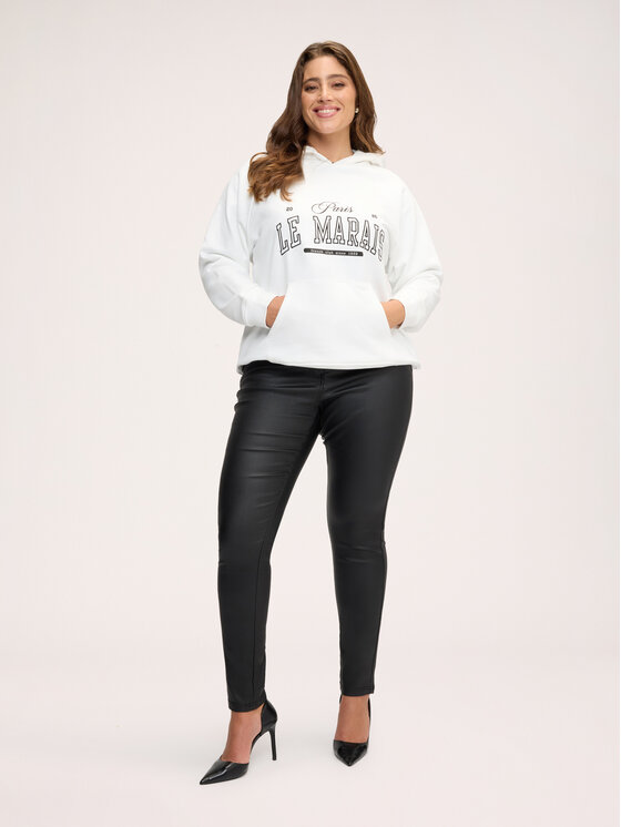 Fiorella Rubino Fiorella Rubino Felpa G80WL009620N011 Bianco Over Fit