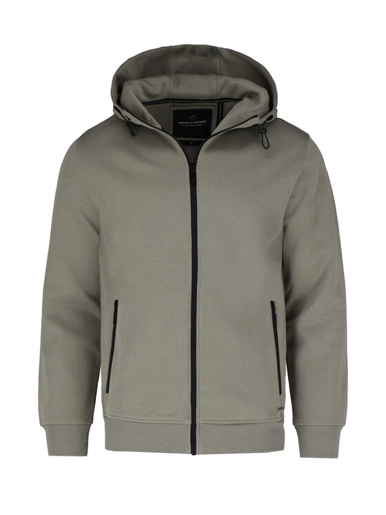 Volcano Volcano Bluza B-WOLF Zielony Regular Fit