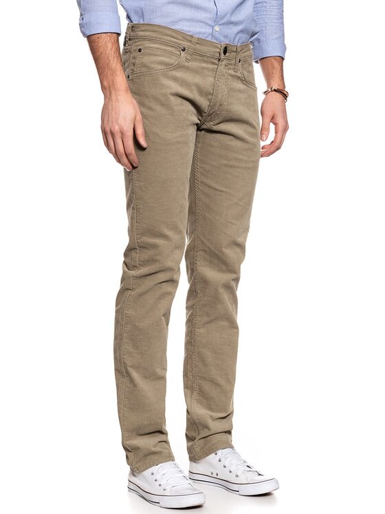 Lee Lee Pantaloni di tessuto DAREN ZIP FLY Beige Straight Fit