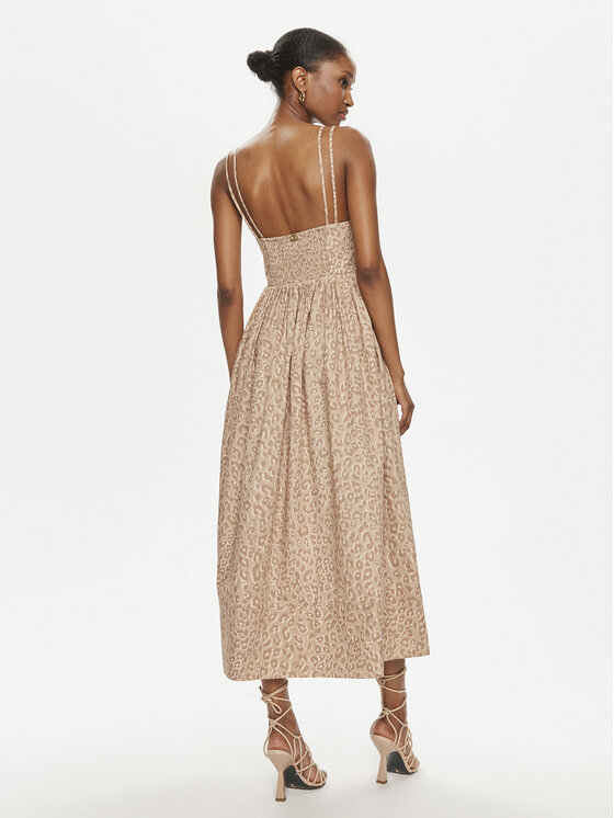 TWINSET TWINSET Rochie de vară 241TT2116 Bej Regular Fit