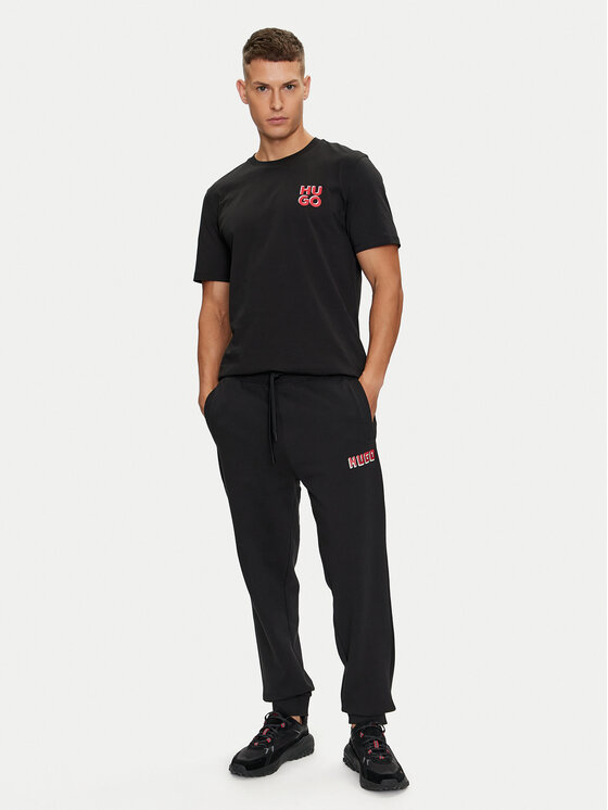 HUGO Hugo Melegítő alsó Diqomo 50516657 Fekete Regular Fit
