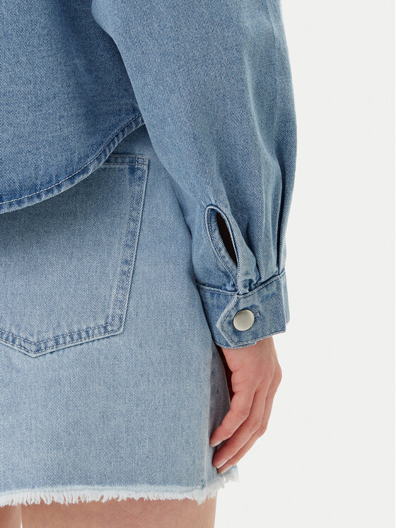 Pieces Pieces Farmer kabát Tamra 17157410 Kék Regular Fit