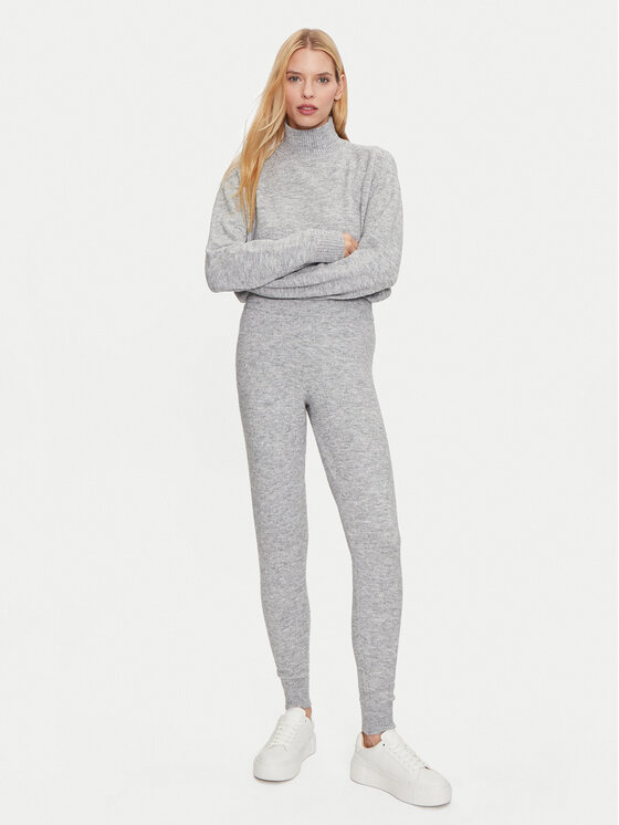 Athlecia Athlecia Долнище анцуг Daviana W Knitted EA243337 Сив Regular Fit