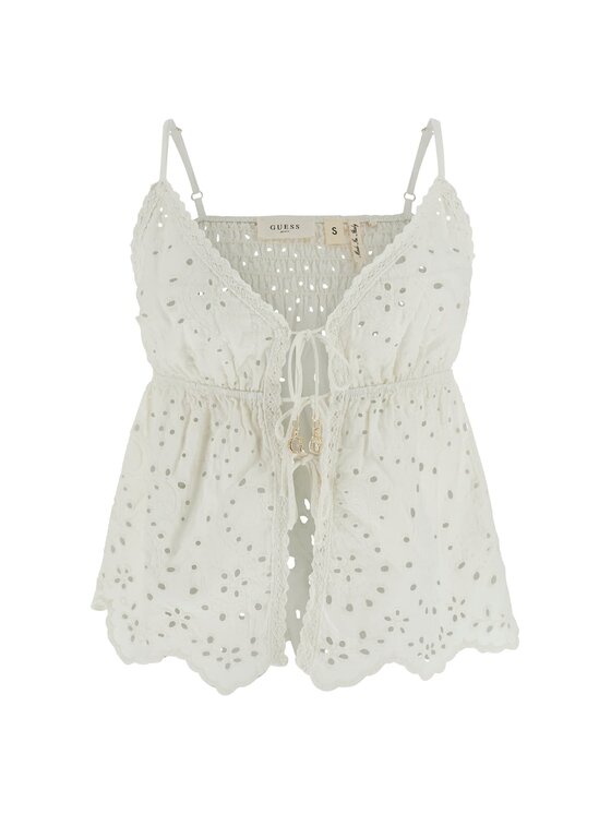 Guess Guess Top 182080 Biały Classic Fit