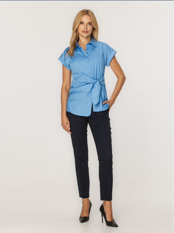 Willsoor Willsoor Koszula 61361 Niebieski Regular Fit