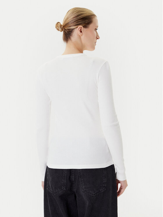 Lacoste Lacoste Bluse TF1692 Écru Slim Fit