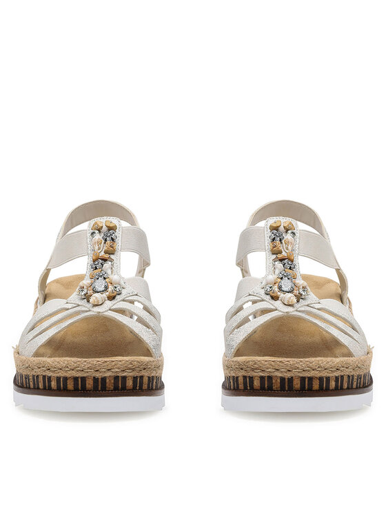 Rieker Rieker Sandales V7949-90 Sudraba rodēšana