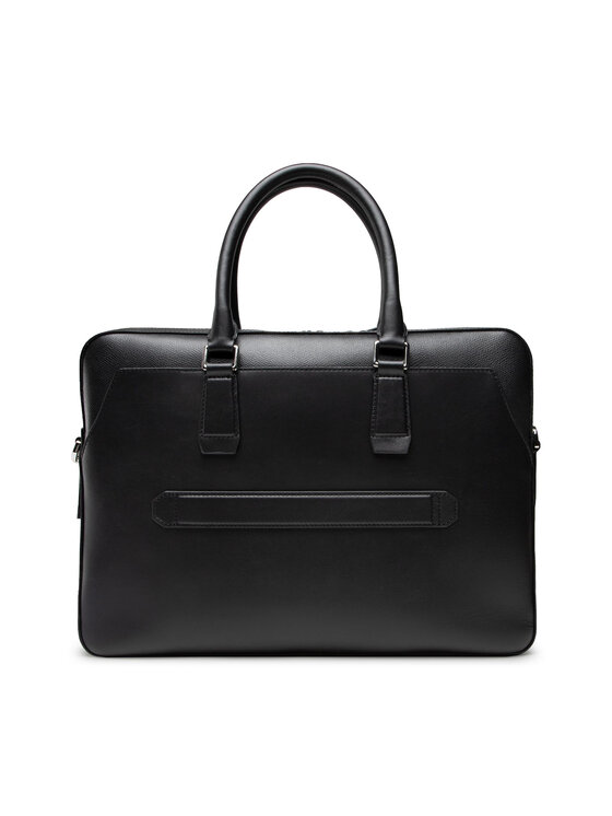 Tommy Hilfiger Laptoptasche Business Leather Slim Comp Bag AM0AM07551 Schwarz Modivo