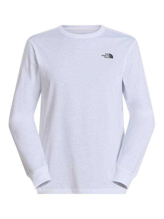 The North Face The North Face Majica dugih rukava Evolution Simple Dome L/S Tee Bijela Regular Fit