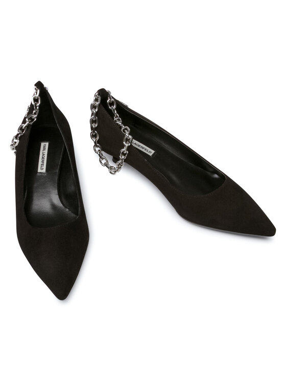 KARL LAGERFELD KARL LAGERFELD Pantofi cu toc subțire KL33405 Negru