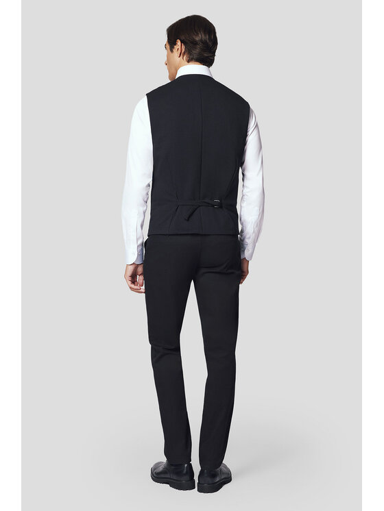 Lancerto Lancerto Kamizelka Pagani KA131224000005 Czarny Slim Fit