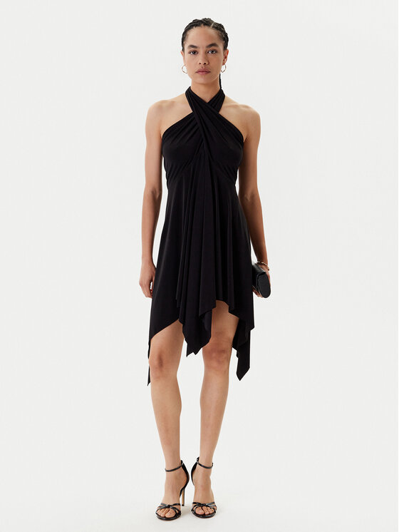 NORMA KAMALI NORMA KAMALI Koktel haljina KK1253PL213001 Crna Slim Fit