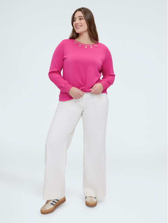 Fiorella Rubino Fiorella Rubino Felpa G840L008934N019 Rosa Boxy Fit