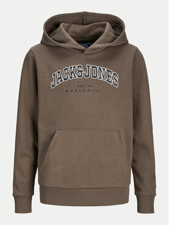 Jack&Jones Junior Jack&Jones Junior Bluza Caleb 12259564 Brązowy Relaxed Fit