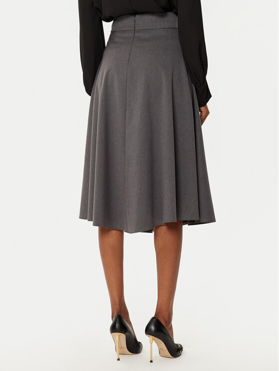 Rinascimento Rinascimento Миди пола CFC0121918003 Сив Regular Fit