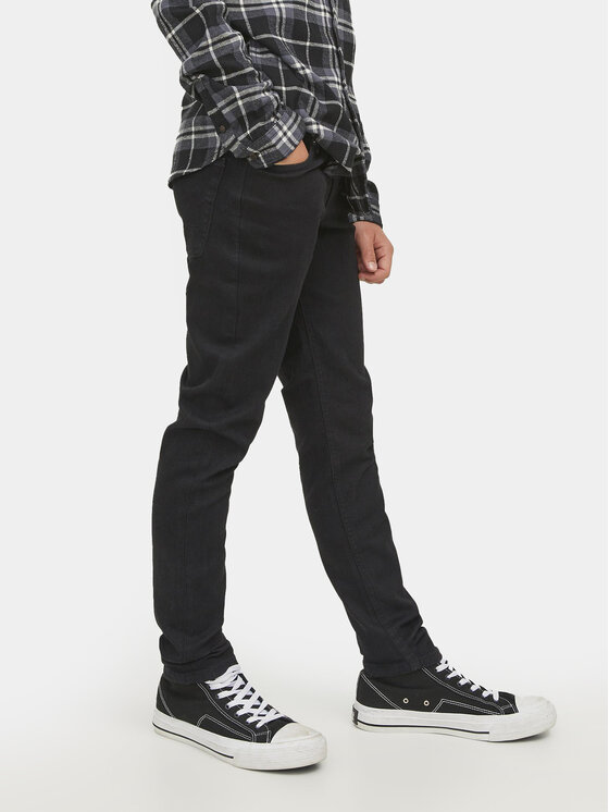 Jack&Jones Junior Jack&Jones Junior Τζιν Glenn 12237424 Μαύρο Slim Fit