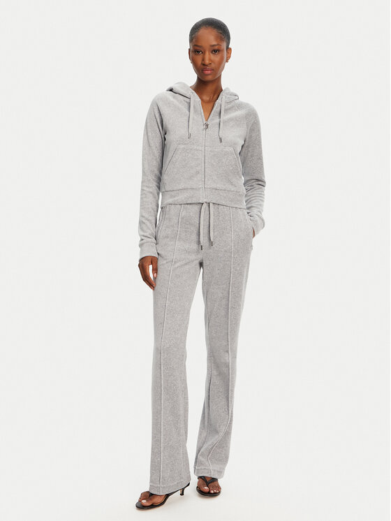 Juicy Couture Juicy Couture Світшот Madison JCWA122001 Сірий Slim Fit