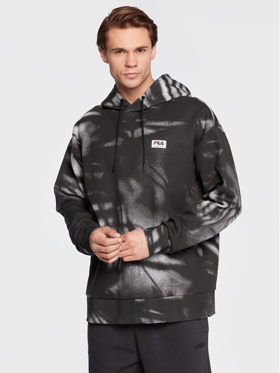 Fila Fila Μπλούζα Turnhout FAM0152 Μαύρο Oversize