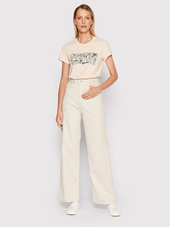 Jeans Wellthread 34641-0012 Beige Loose Fit