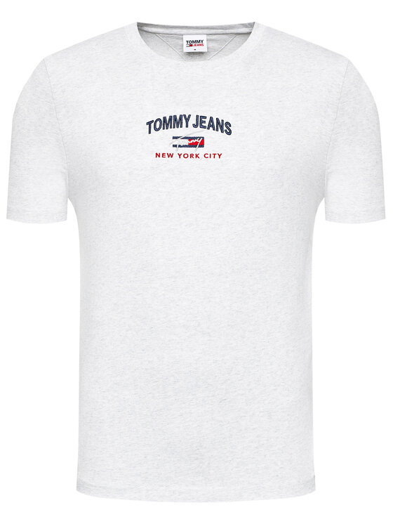 Tommy Jeans Marškinėliai Timeless Tommy Script DM0DM10620 Pilka Regular Fit  • Modivo.lt