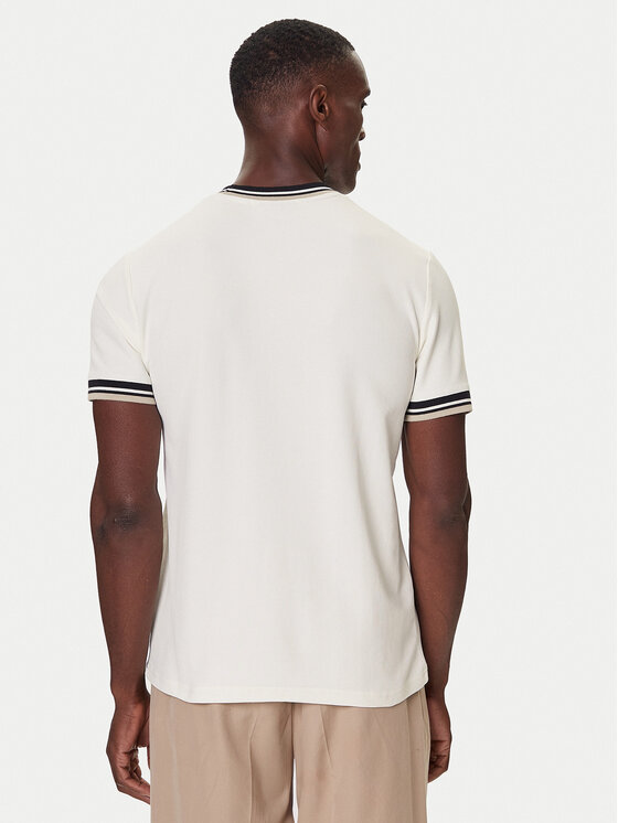 Nautica Nautica Tricou N1S03473 Écru Regular Fit