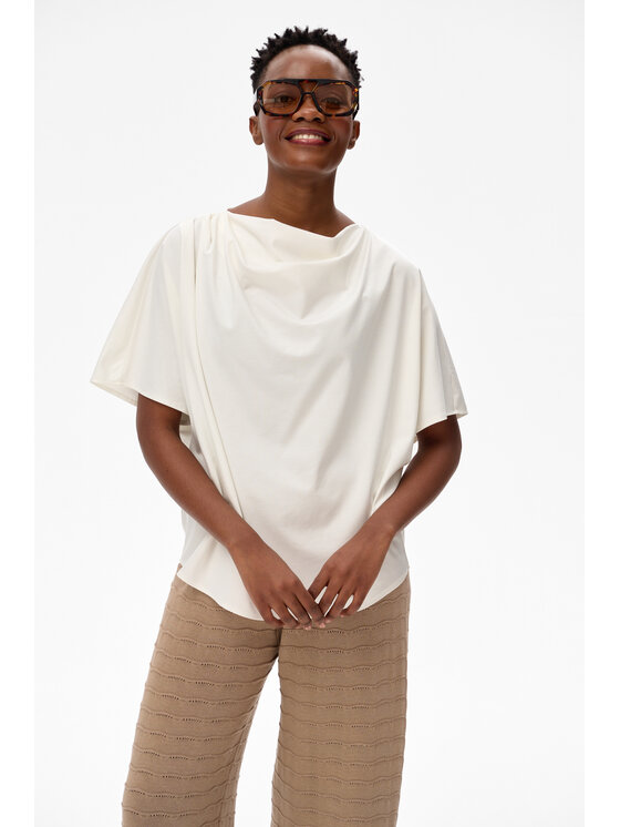 blue shadow blue shadow Bluzka Binni Écru Regular Fit
