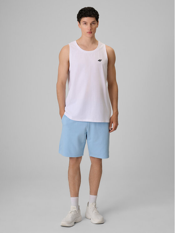4F 4F Szorty sportowe BASIC+ Niebieski jasny Regular Fit