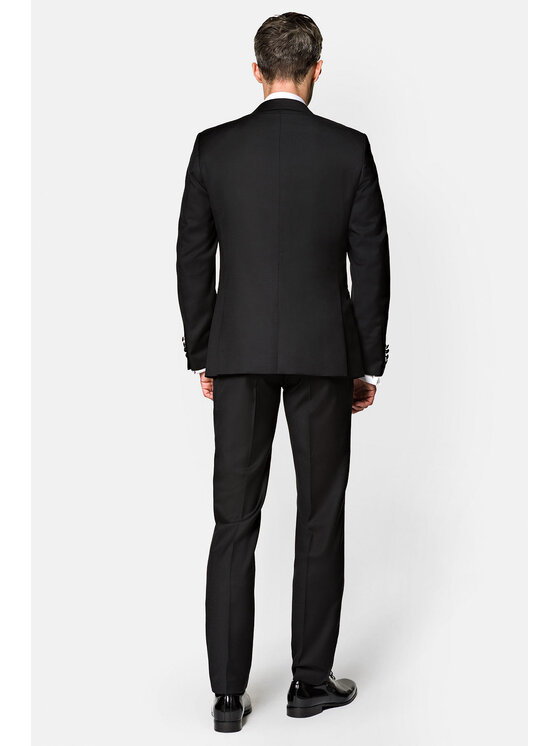 Lancerto Lancerto Garnitur GA073122000020 Czarny Regular Fit