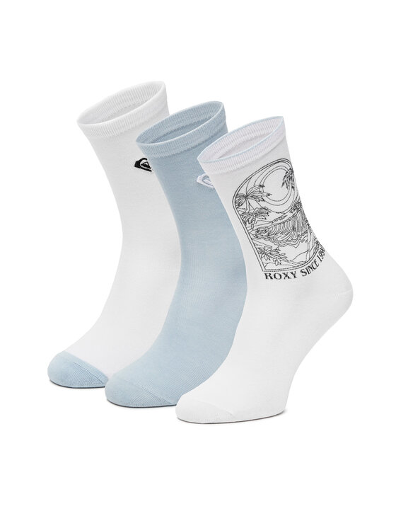 Roxy Roxy Hosszú zoknik AS_ROXY_05W_SS25 (3-PACK) Fehér