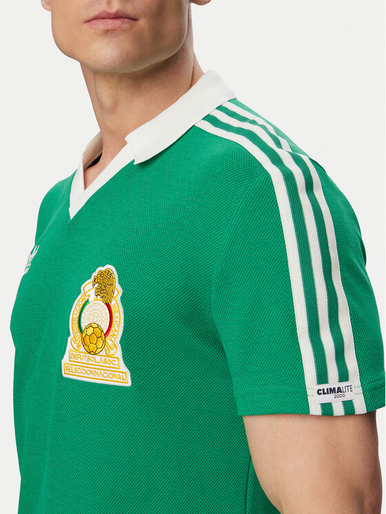 adidas adidas Tehniline särk Mexico Home Jersey 1986 JN3710 Roheline Slim Fit