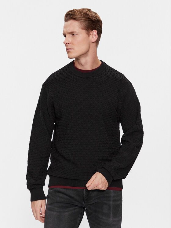 HUGO Hugo Светр Sonderson 50500007 Чорний Regular Fit