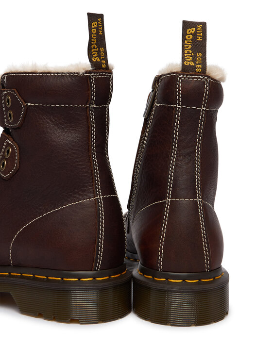 Dr. Martens Dr. Martens Schnürschuhe 1460 Lace To Toe Fur Lined DM41417200 Braun