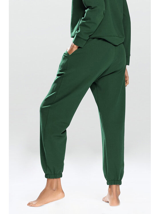 DKaren Sport DKaren Sport Spodnie materiałowe Wenezja Zielony Classic Fit