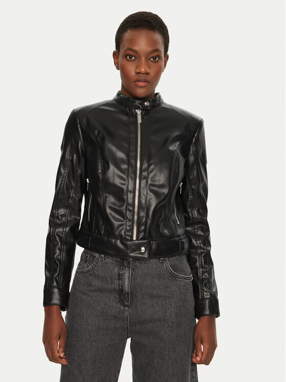 Női Bőrkabát Marciano Guess, Méret: 48, Fekete, 5RGL12 7255A