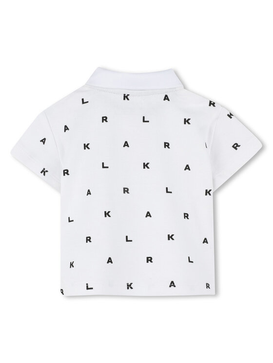 Karl Lagerfeld Kids Karl Lagerfeld Kids Sada polo tričko a kalhoty Z30501 M Béžová Regular Fit