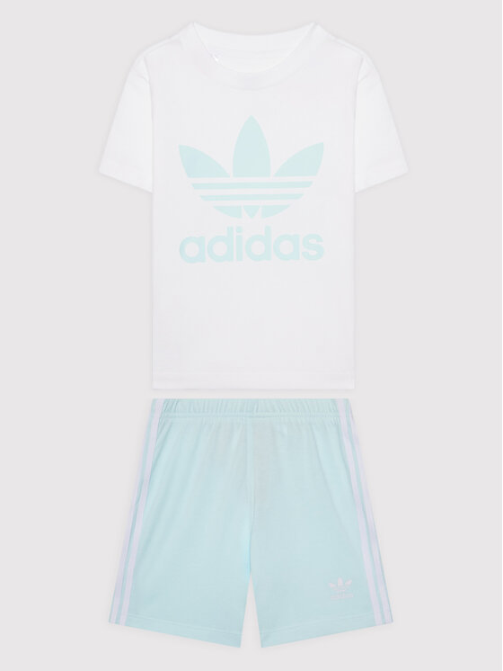 adidas adidas Σετ T-Shirt και σορτς Trefoil HS8868 Γαλάζιο Regular Fit
