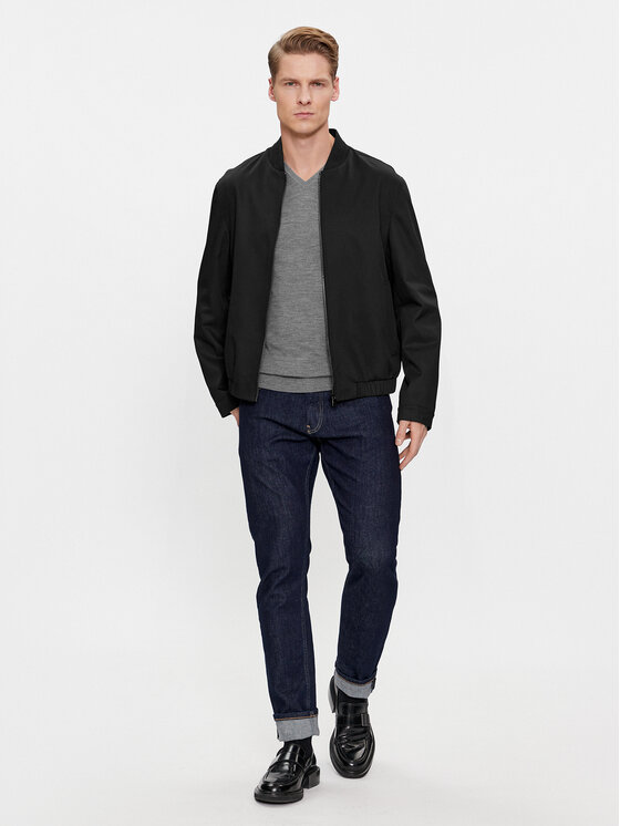 Calvin Klein Calvin Klein Яке бомбър K10K112074 Черен Regular Fit
