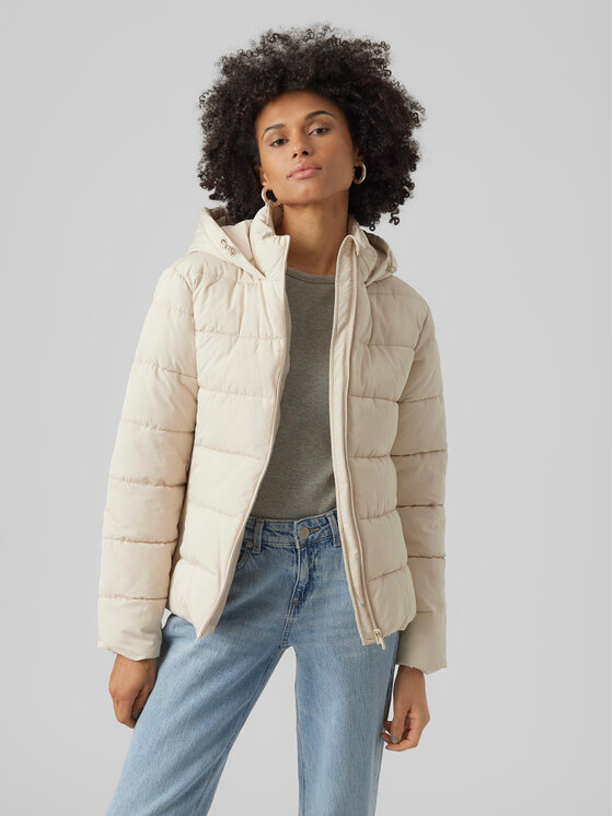 Vero Moda Zimné bundy 10289837 Écru Regular Fit