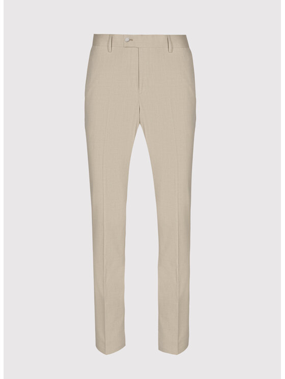 Pako Lorente Pako Lorente Spodnie garniturowe P26SF-6G-006 Beżowy Slim Fit