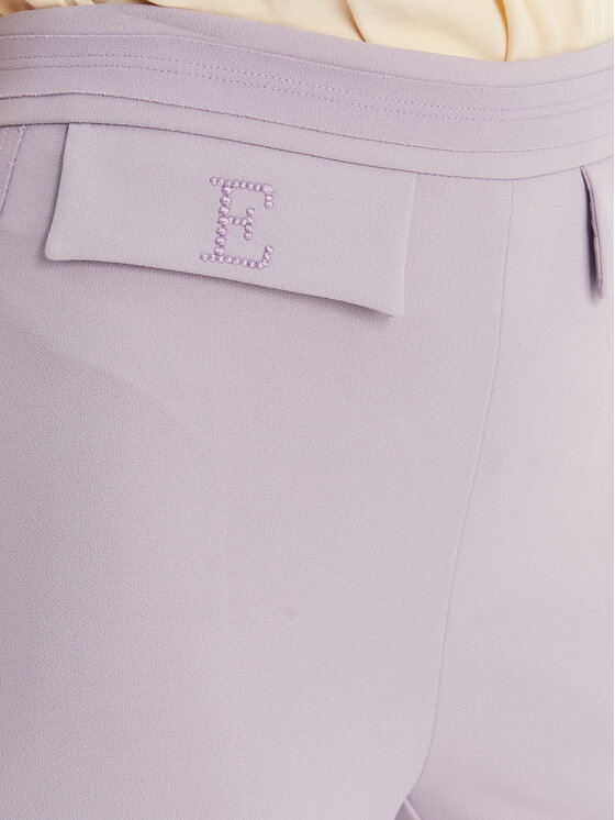 Elisabetta Franchi Elisabetta Franchi Medžiaginės kelnės PA-170-61E2-V290 Violetinė Regular Fit