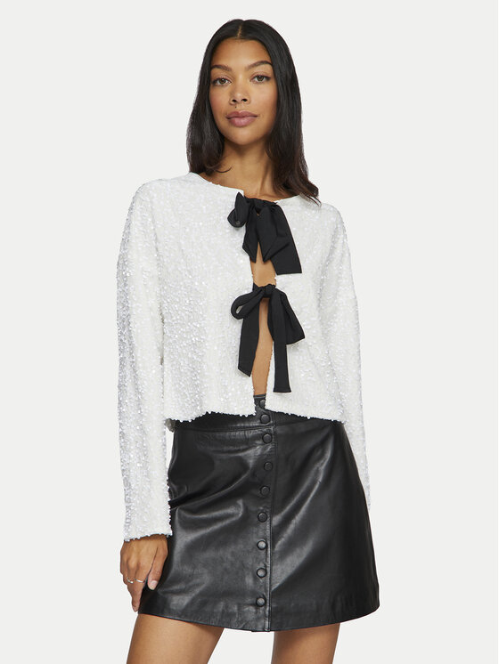 Vila Vila Блуза Aria 14103735 Бял Regular Fit