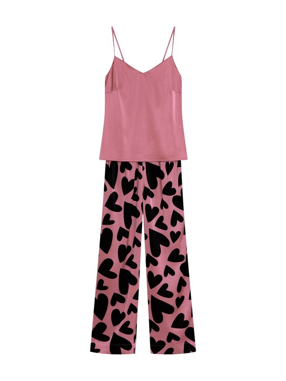 Esotiq Esotiq Piżama 42105 Fioletowy Regular Fit