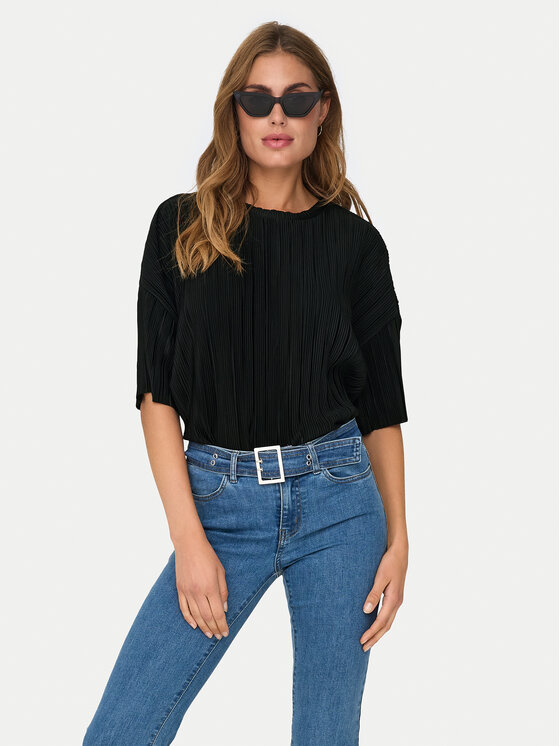ONLY ONLY Bluză Ravenna 15318506 Negru Regular Fit
