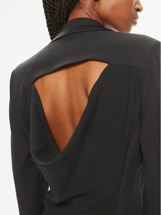 Fracomina Fracomina Coctailkleid FQ24SD1008W42901 Schwarz Slim Fit