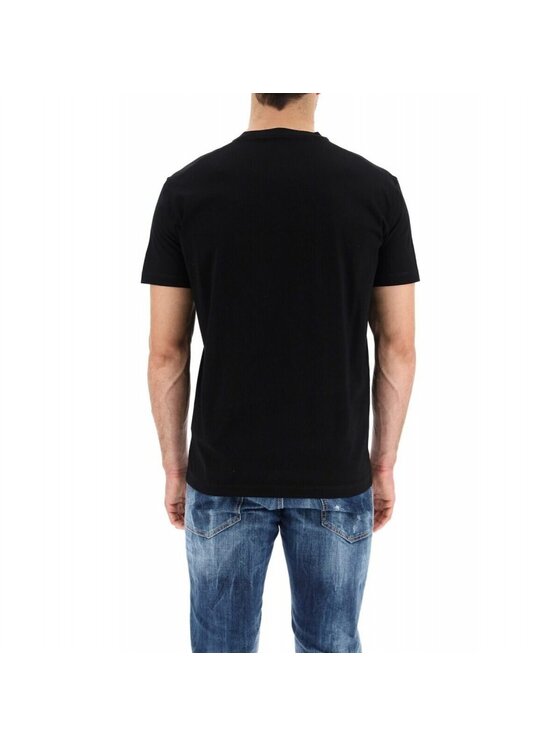 Dsquared2 Dsquared2 T-Shirt 79GC0021S23009 900 Czarny Regular Fit