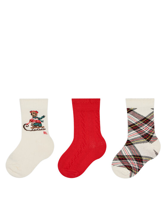 Set di 3 paia di calzini lunghi da bambini Polo